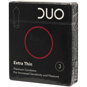 ΙΠ Προφυλακτικά DUO Extra Thin πολύ λεπτά (3τεμ.)