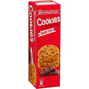 Μπισκότα ΠΑΠΑΔΟΠΟΥΛΟΥ cookies με κομμάτια σοκολάτας (180g)