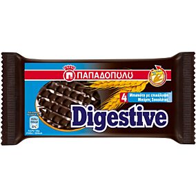 Μπισκότα ΠΑΠΑΔΟΠΟΥΛΟΥ digestive με μαύρη σοκολάτα (67g)