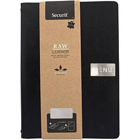 Θήκη μενού SECURIT ECO Leather, A4, μαύρη