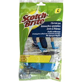 Γάντια SCOTCH-BRITE κουζίνας heavy duty, large (1τεμ.)