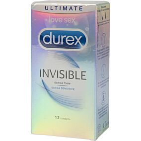 Προφυλακτικά DUREX Invisible εξαιρετικά λεπτά (12τεμ.)