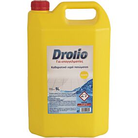 Καθαριστικό DROLIO professional για το πάτωμα με άρωμα λεμόνι, υγρό (5lt)