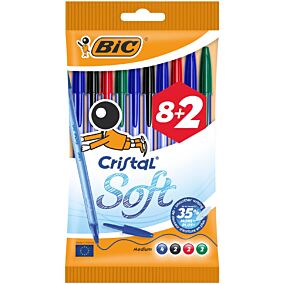 Στυλό διαρκείας BIC cristal soft (10τεμ.)