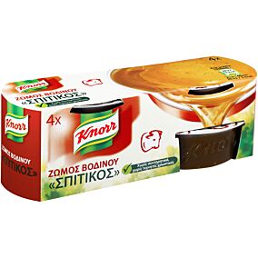 Ζωμός KNORR φρέσκος σπιτικός βοδινού (4x28g)