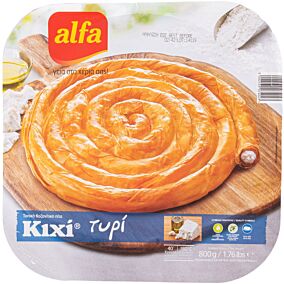 Πίτα ALFA Κιχί ταψί με τυρί κατεψυγμένη (800g)