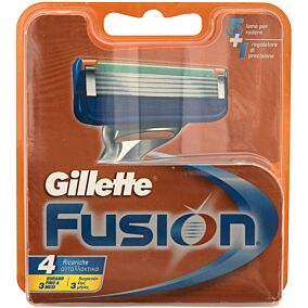 Ανταλλακτικά ξυραφάκια GILLETTE Fusion ξυριστικής μηχανής (4τεμ.)