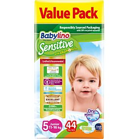 Πάνες BABYLINO Sensitive No.5, 11-25kg (44τεμ.)