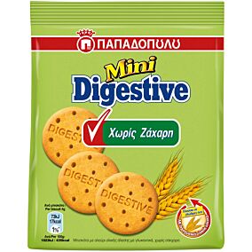 Μπισκότα ΠΑΠΑΔΟΠΟΥΛΟΥ digestive mini χωρίς ζάχαρη (70g)