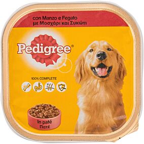 Τροφή PEDIGREE σκύλου με μοσχάρι και συκώτι (300g)