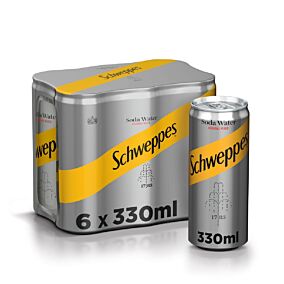 Αναψυκτικό SCHWEPPES σόδα (6x330ml)