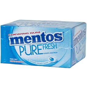 Τσίχλες MENTOS Pure Fresh Fresh Mint (100τεμ.)