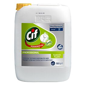 Απορρυπαντικό πιάτων CIF powered by Svelto Pro λεμόνι, υγρό (10lt)