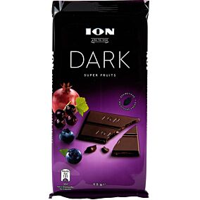 Σοκολάτα ΙΟΝ Dark υγείας super fruits (90g)