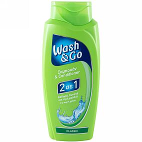 Σαμπουάν WASH&GO classic 2 σε 1 (700ml)