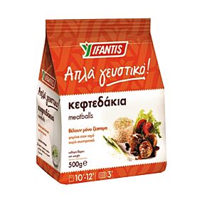 Κεφτεδάκια IFANTIS απλά γευστικό κατεψυγμένα (500g)