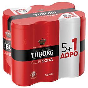 Αναψυκτικό TUBORG σόδα (6x330ml)