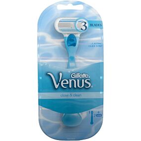 Ξυριστική μηχανή GILLETTE venus close and clean και 2 ανταλλακτικά