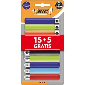 Αναπτήρες BIC J26 maxi 15+5ΔΩΡΟ (20τεμ.)