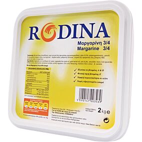 Μαργαρίνη RODINA 3/4 φυτική (2kg)