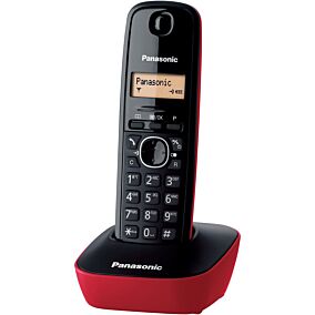 Τηλέφωνο PANASONIC KX-TG1611 ασύρματο, black & red