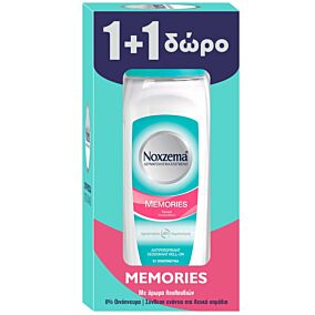 Αποσμητικό σώματος NOXZEMA Memories Roll-On 0% 1+1 δώρο (75ml)