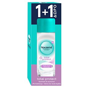 Αποσμητικό σώματος NOXZEMA Total Protect Roll-On 1+1 δώρο (2x50ml)