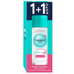 Αποσμητικό σώματος NOXZEMA Memories Roll-On 1+1 δώρο (50ml)