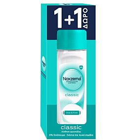 Αποσμητικό σώματος NOXZEMA Classic Roll-On 1+1 δώρο (2x50ml)