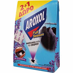 Σκοροκτόνο AROXOL full season σε φακελάκι (3τεμ.)