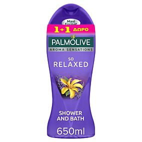 Αφρόλουτρο PALMOLIVE Aroma Sensations So Relaxed 1+1 ΔΩΡΟ (2x650ml)