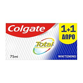 Οδοντόκρεμα COLGATE total white (2x75ml)