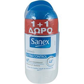 Αποσμητικό σώματος SANEX Extra Control roll on 1+1ΔΩΡΟ (2x50ml)