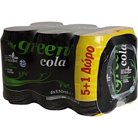 Αναψυκτικό GREEN COLA 0% (6x330ml)