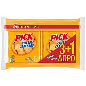 Κράκερ ΠΑΠΑΔΟΠΟΥΛΟΥ mini pick cheese (4x45g)