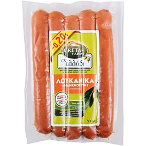 Λουκάνικα CRETA FARMS Εν Ελλάδι Φρανκφούρτης (300g)