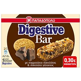 Μπάρα DIGESTIVE με σοκολάτα (5x28g)