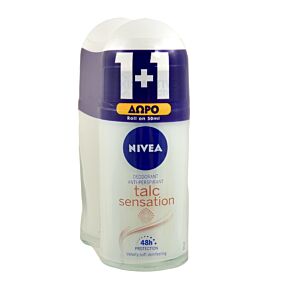 Αποσμητικό σώματος NIVEA Sensitive roll-on 1+1 ΔΩΡΟ (2x50ml)