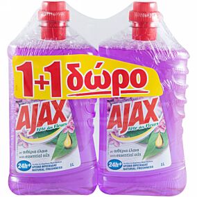 Καθαριστικό AJAX για το πάτωμα 1+1 ΔΩΡΟ, υγρό (1lt)