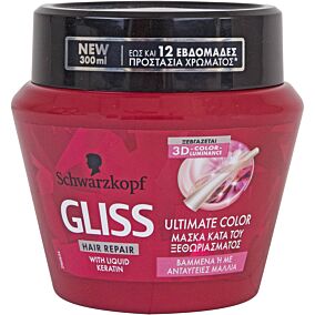 Μάσκα μαλλιών SCHWARZKOPF gliss hair repair με κερατίνη για βαμμένα μαλλιά (300ml)