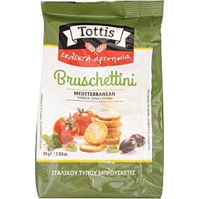 Παξιμαδάκια TOTTIS Bruschettini Μεσογειακό (80g)