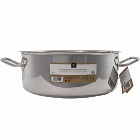 Κατσαρόλα ρηχή MASTER CHEF inox 18/10 28cm 6,5lt