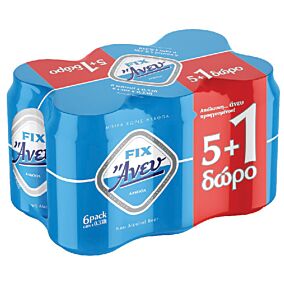 Μπύρα FIX HELLAS άνευ (6x330ml)