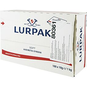 Βούτυρο LURPAK soft ανάλατο σε μερίδες (100x10g)