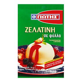 Ζελατίνη ΓΙΩΤΗΣ σε φύλλα (10g)