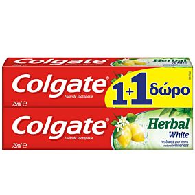 Οδοντόκρεμα COLGATE herbal white with lemon oil  (75ml)