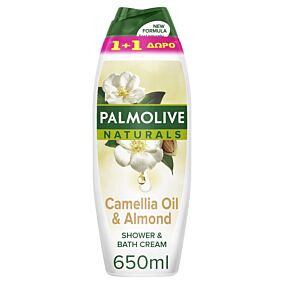 Αφρόλουτρο PALMOLIVE naturals camelia 1+1 ΔΩΡΟ (2x650ml)