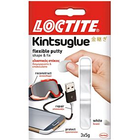 Στόκος LOCTITE Kintsu ελαστικός άσπρος, 3 δόσεις των 5 γραμμαρίων 