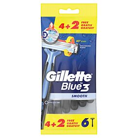 Ξυραφάκια GILLETTE blue 3 sensitive μιας χρήσης (6τεμ.)