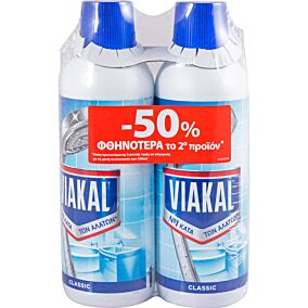 Καθαριστικό μπάνιου VIAKAL (2x500ml)